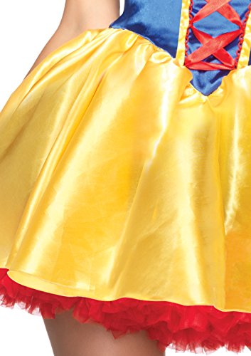 Leg Avenue womens - 3 Piece Fairy Tale Snow White Set Ã‚â€“ Sexy Princess Dress With Headband Set for Women Adult Sized Costumes, Multi, X-Small US