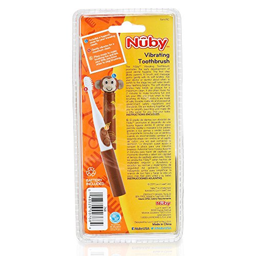 Nuby Electric Corded Electric Toothbrush with Animal Character, Owl