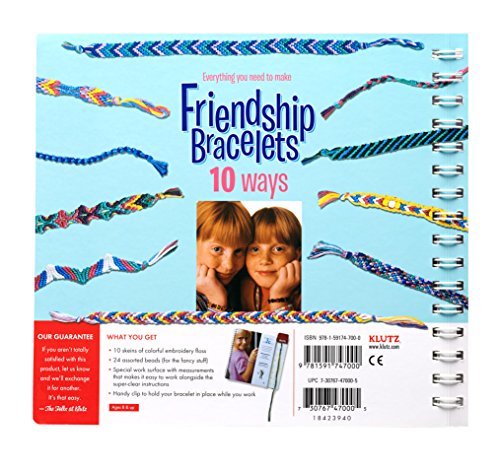 Klutz Friendship Bracelets Craft Kit Multicolored, 10.5' Length x 0.69' Width x 9' Height