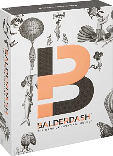 Mattel Games Balderdash Board Game for Adults and Teens with Guessing and Bluffing, the Game of Twisting Truths for 2-6 Players