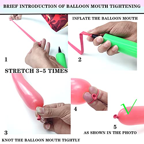 LXZFCRG 260 Balloons, Premium Long Balloons Latex Twisting Balloons for Birthday Wedding Festival Party Pastel Color Pack of 100