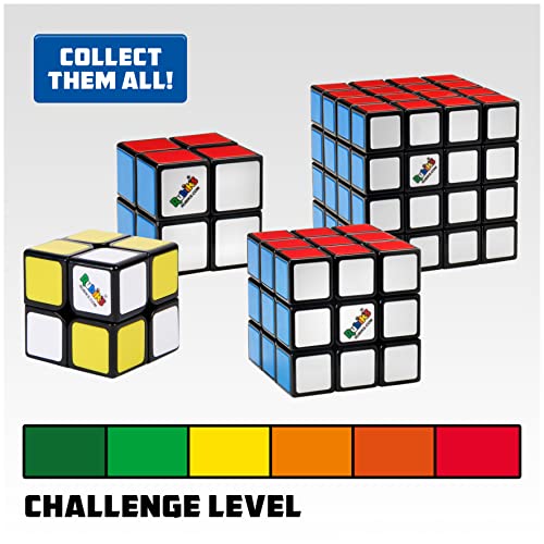 Rubik's Edge, 3x3x1 Cube for Beginners Single Layer Puzzle Retro Educational Brain Teaser Travel Fidget Toy, for Adults and Kids Ages 8 and up