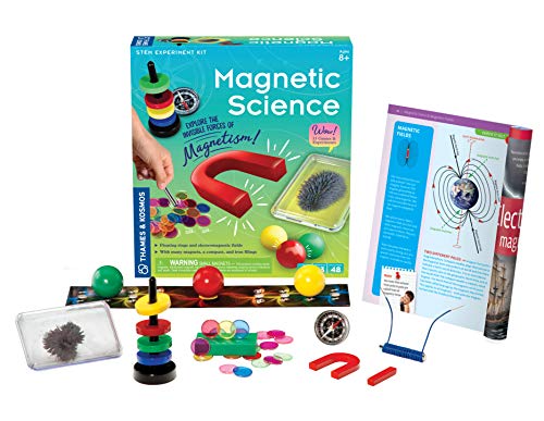 Thames and Kosmos Magnetic Science | 33 STEM Experiments | Ages 8+ | Learn About Earth’s Magnetic Poles | Discover How Invisible Magnetic Fields Work | Full-Color 48-Page Manual