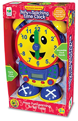 The Learning Journey Telly The Teaching Time Clock - Electronic Analog and Digital Time Telling Aid with Two Quiz Modes and Night Light - Telling Time Teaching Clock - Award Winning Toys