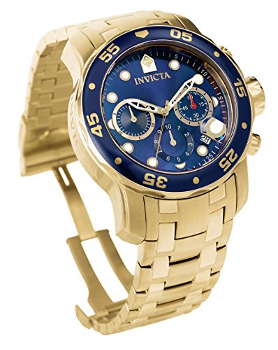 Invicta Men's 0073 Pro Diver Collection Chronograph 18k Gold-Plated Watch
