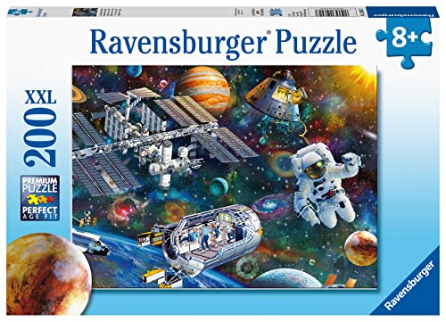 Ravensburger Cosmic Exploration 200 Piece XXL Jigsaw Puzzle for Kids - 12692 - Every Piece is Unique, Pieces Fit Together Perfectly