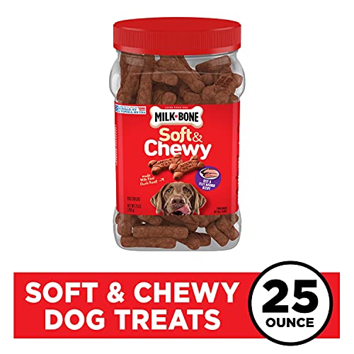 Milk-Bone Soft and Chewy Dog Treats, Beef and Filet Mignon Recipe, 25 Ounces