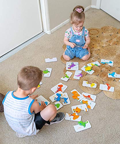 The Learning Journey: My First Match It - Dinosaurs - 2 Year Old Toys, Puzzles for Toddlers, Toddler Puzzle, Educational Toys for 2 Year Old - 15 Self-Correcting Matching Puzzles - Award Winning Toys