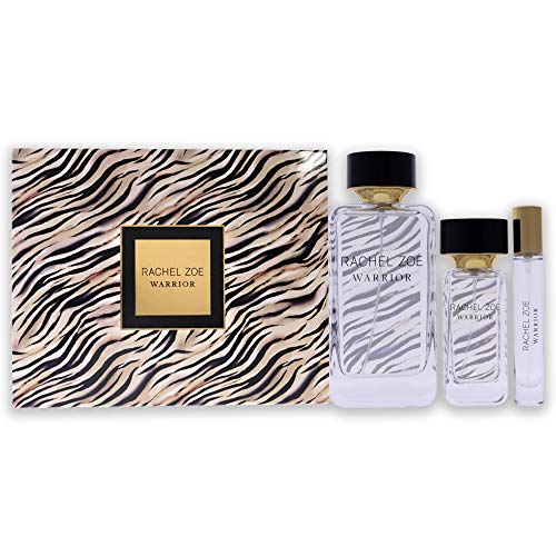 RACHEL ZOE Warrior Set Eau de Parfum Sprays, Perfectly Balanced Feminine Perfume for Women, Lasting Signature Designer Scent, Complete Set, 3 Count