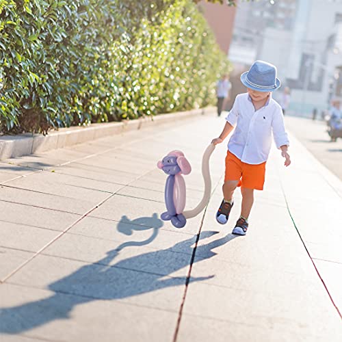 LXZFCRG 260 Balloons, Premium Long Balloons Latex Twisting Balloons for Birthday Wedding Festival Party Pastel Color Pack of 100