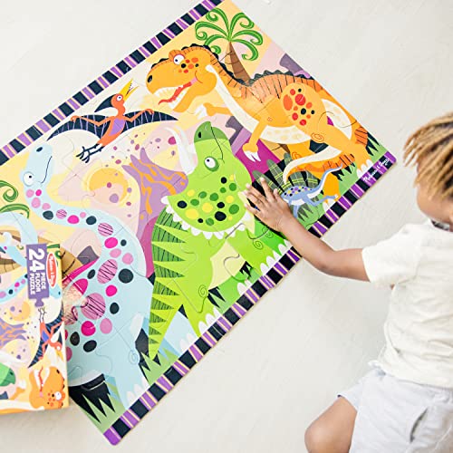Melissa and Doug Dinosaur Dawn Jumbo Jigsaw Floor Puzzle (24 pcs, 2 x 3 feet)