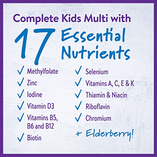 New Chapter Kids Multivitamin Gummies - 50% Less Sugar, Kids Gummy Vitamins with Vitamins C, D3 and Zinc, Non-GMO, Gluten Free, Berry-Citrus, 60ct