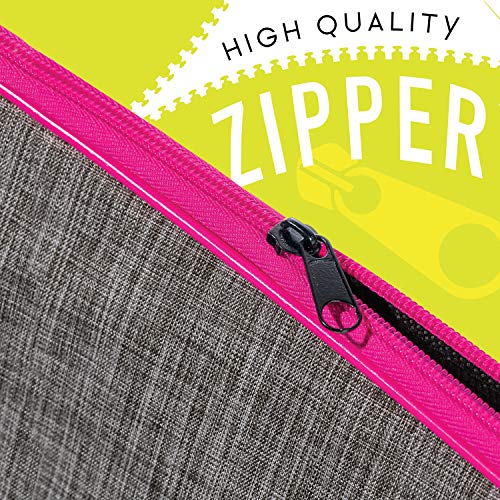 Franklin Sports Pickleball Paddle Bag - Official Bag of the US Open - Grey/Pink