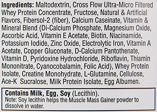 Labrada Nutrition Muscle Mass Gainer, Vanilla, 6 Pound (Packaging may Vary)