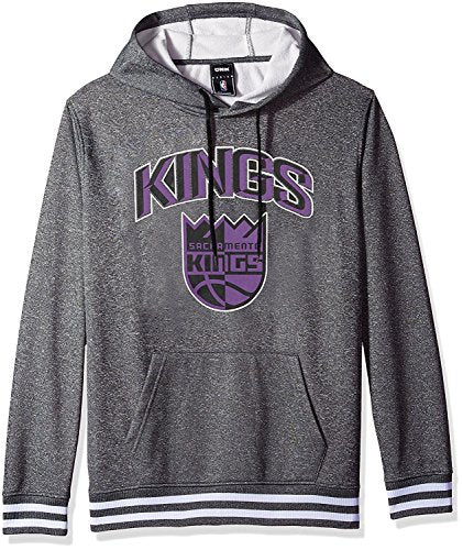 Ultra Game NBA Men's Soft Fleece Hoodie Sweatshirt, Heather Gray, Small
