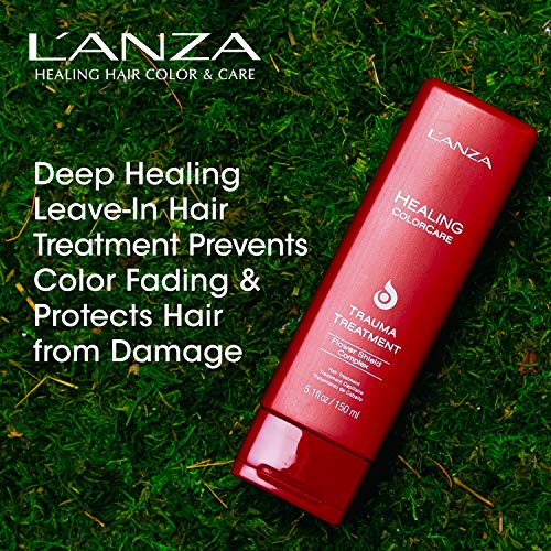 L'ANZA Healing ColorCare Trauma Treatment, Leave-in Bleach Damage Reconstructor, Refreshes, Repairs and Extends Color longevity, With Triple UV and heat Protection (5.1 Fl Oz)