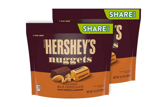 Hershey's Nuggets Milk Chocolate w/ Toffee and Almonds (Pack of 2)