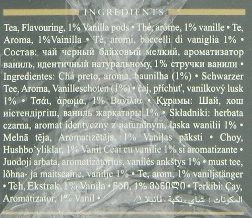 Ahmad Tea Black Tea, Vanilla Tranquility Teabags, 20 ct (Pack of 6) - Caffeinated and Sugar-Free