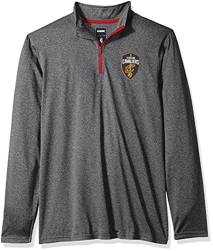 Ultra Game NBA Men's Quarter Zip Long Sleeve Pullover T-Shirt