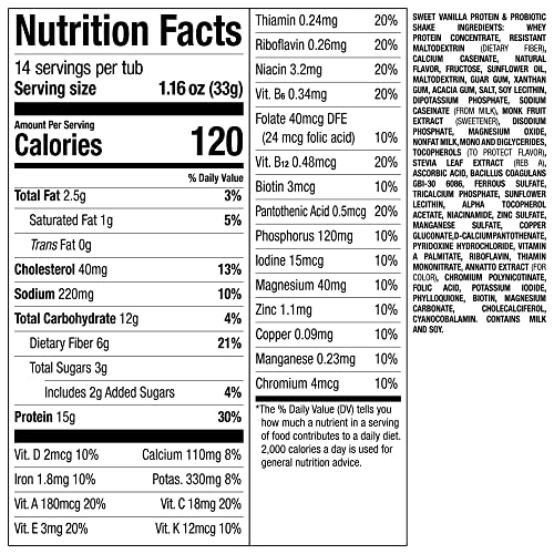 Nutrisystem ProSync Sweet Vanilla Meal Replacement Protein Shake Mix - 14 Servings