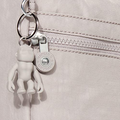 Kipling womens Izellah Crossbody Bag, Grey Gris, 12.25 L X 9.25 H X 5 D US