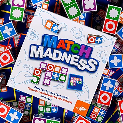 FoxMind Games: Match Madness, A Pattern Matching Puzzle Game, Think Fast to Make the Match, Develop Rapid Problem-Solving Abilities, Fine Motor Skills, Play with up to 4 Players, For Ages 7 and up