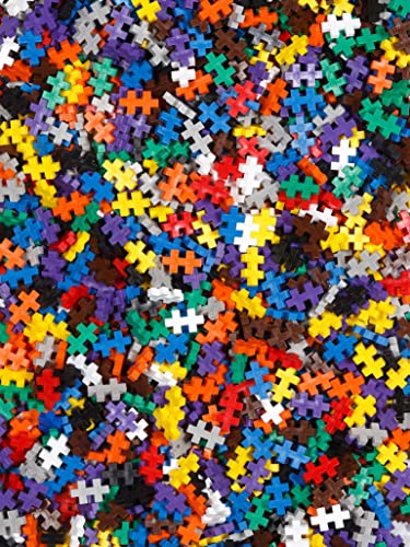 PLUS PLUS – Basic Mix - 300 Piece, Construction Building Stem/Steam Toy, Mini Puzzle Blocks for Kids
