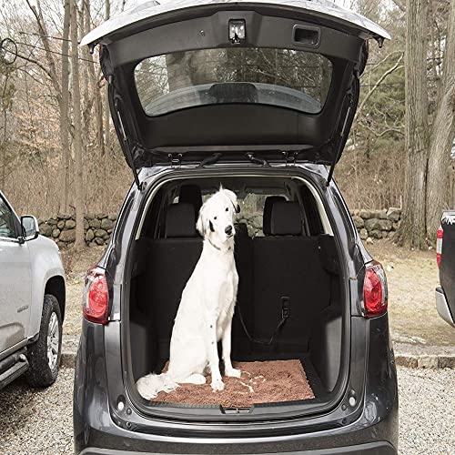 Dog Gone Smart Dirty Dog Microfiber Paw Doormat - Muddy Mats For Dogs - Super Absorbent Dog Mat Keeps Paws and Floors Clean - Machine Washable Pet Door Rugs with Non-Slip Backing | Large Mocha