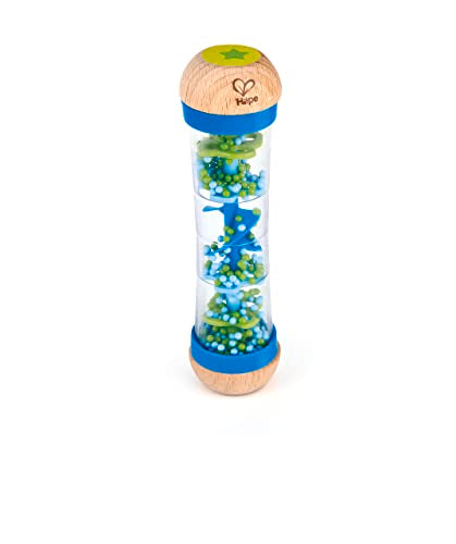 Hape E0328 Beaded Raindrops Musical Instrument and Rattle Blue