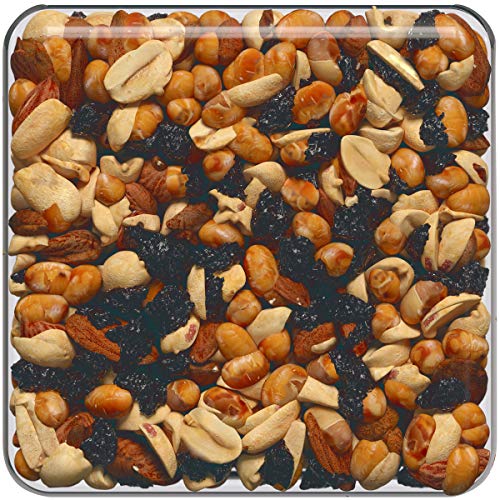 Fisher Snack Hunger Fighter Trail Mix, 38 Ounces, Peanuts, Almonds, Dried Sweetened Cranberries, Soy Nuts