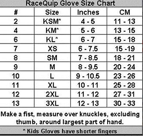 RaceQuip Race Gloves 351 Series 1 Layer Nomex SFI 3.3/1 Certified Black Large 351005