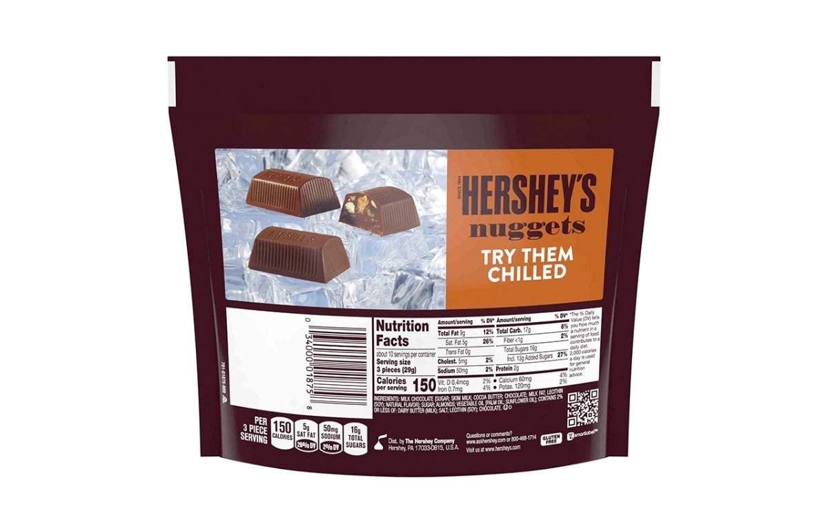 Hershey's Nuggets Milk Chocolate w/ Toffee and Almonds (Pack of 2)