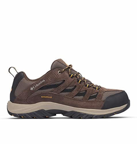 Columbia Men's Crestwood Waterproof, Mud/Squash, 12