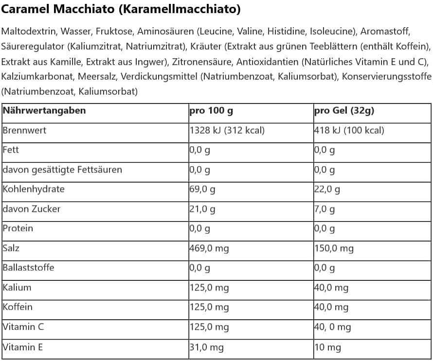 GU Energy Original Sports Nutrition Energy Gel, 24-Count, Caramel Macchiato