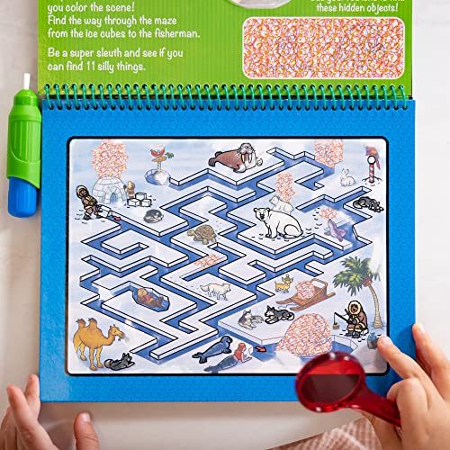Melissa and Doug On the Go Water Wow! Reusable Water-Reveal Deluxe Activity Pad – Animal Antics