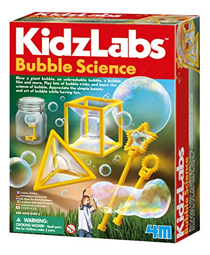 4M Toysmith: Bubble Science, Bubble Making Science Kit, Includes Recipes to Make Your Own Bubble Mixture, For Boys and Girls, Ages 5 and up