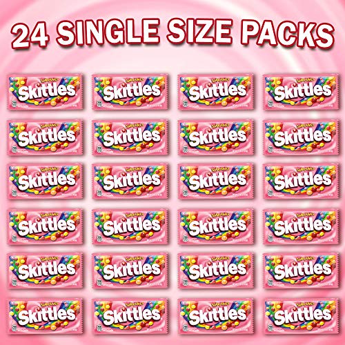 SKITTLES Smoothie Summer Chewy Candy Assortment , 24 Ct Bulk Candy Box