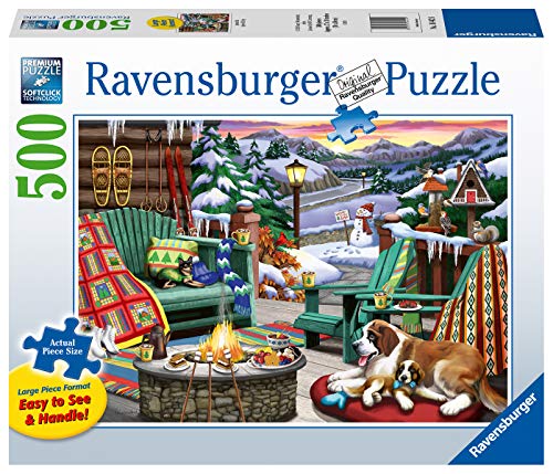 Ravensburger Cozy Retreat 500 Piece Large Format Jigsaw Puzzle for Adults - 16442 - Every Piece is Unique, Softclick Technology Means Pieces Fit Together Perfectly.
