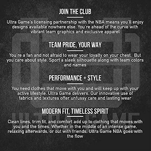 Ultra Game -NBA Men's Active Long Sleeve Pullover T-Shirt X-Large