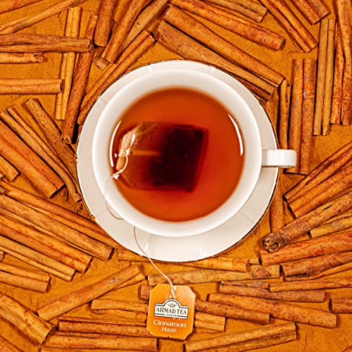 Ahmad Tea Black Tea, Cinnamon Haze Teabags, 20 ct (Pack of 6) - Caffeinated and Sugar-Free