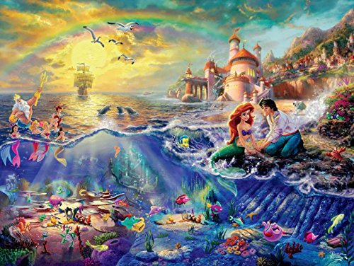 Ceaco - Thomas Kinkade - Disney Collection - The Little Mermaid - 750 Piece Jigsaw Puzzle