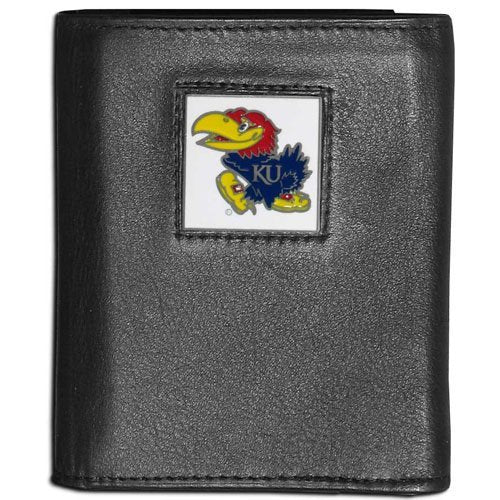 NCAA Kansas Jayhawks Leather Tri-Fold Wallet