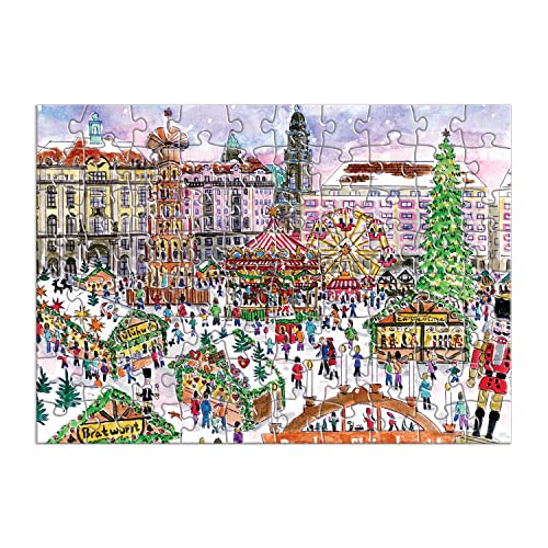 Michael Storrings 12 Days of Christmas Advent Calendar Puzzle, Includes 12 80-Piece Puzzles, 5” x 7” Each – Unique Holiday Jigsaw Puzzle Set with Thick, Sturdy Pieces