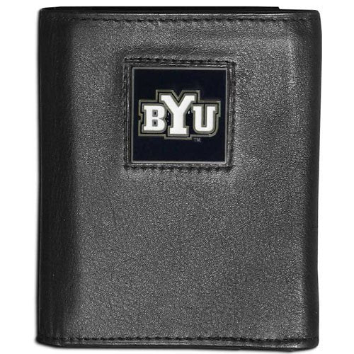 NCAA Byu Cougars Leather Tri-Fold Wallet