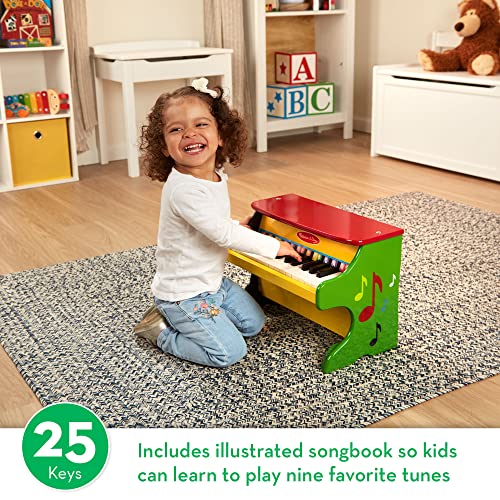 Melissa and Doug Learn-To-Play Piano With 25 Keys and Color-Coded Songbook - Toy Piano For Baby, Kids Piano Toy, Toddler Piano Toys For Ages 3+