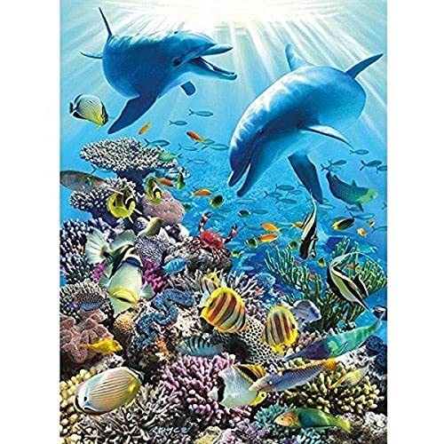 Ravensburger Underwater Adventure 300 Piece XXL Jigsaw Puzzle for Kids - 13022 - Every Piece is Unique, Pieces Fit Together Perfectly