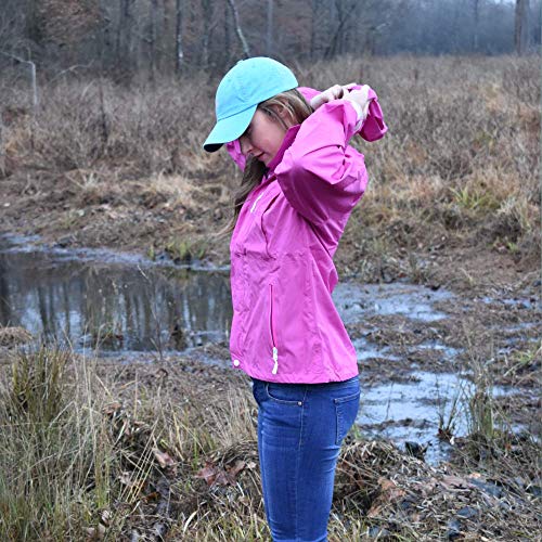 FROGG TOGGS Women's Java Toadz 2.5 Ultra Light Waterproof Breathable Rain Jacket, Blue, Small