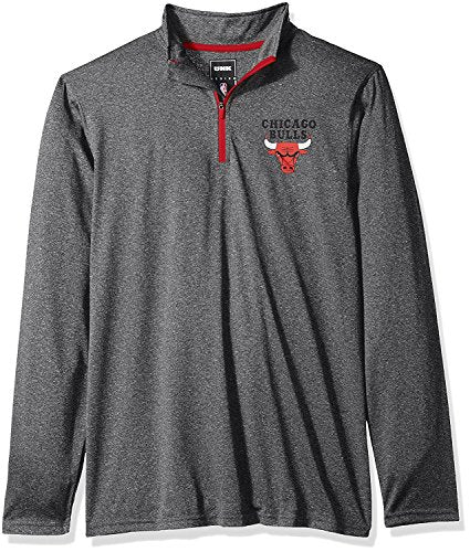 Ultra Game NBA Men's Quarter Zip Long Sleeve Pullover T-Shirt