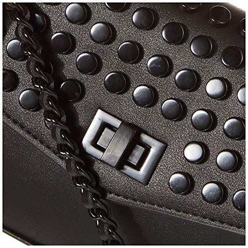 Steve Madden womens Steve Madden AIDAN Flap Bag, Black, One Size US