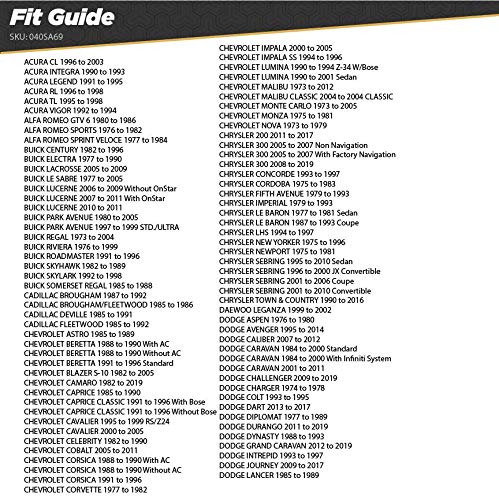 Scosche Compatible with Select Import and Domestic Vehicles Universal 6' x 9' to 5.25' - 6.5' Speaker Adapters (1 Pair) SA69, black
